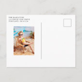 Twee zoete anananassen 2e verjaardag uitnodiging briefkaart (Achterkant)