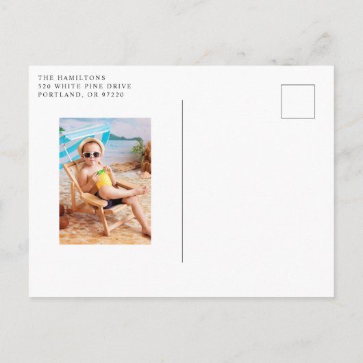 Twee zoete anananassen 2e verjaardag uitnodiging briefkaart (Achterkant)