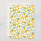 Twee Zoete Ananas 2de Verjaardagsfeestje Kaart (Achterkant)
