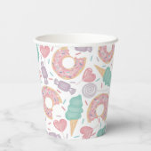 Twee zoete Birthday Party Papieren Bekers (Achterkant)