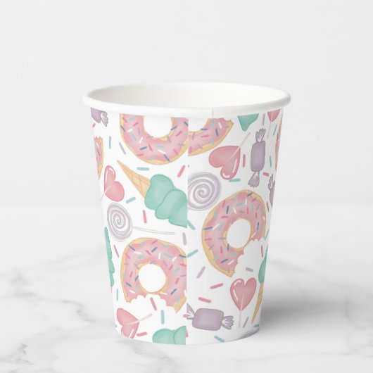 Twee zoete Birthday Party Papieren Bekers (Rechts)