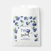 Twee zoete blauwe bessen kinderen verjaardag bedankzakje (Voorkant)