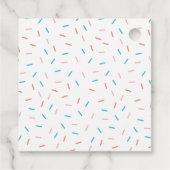 Twee zoete Blauwgroen Bevrijdingsdag van het meisj Bedankjes Labels (Achterkant)