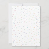 Twee zoete cupcake en donuts 2e verjaardag uitnodi kaart (Achterkant)