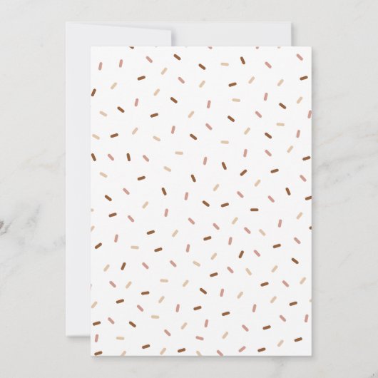 Twee Zoete Donut 2e - Meisjes Verjaardag Kaart (Achterkant)