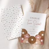 Twee Zoete Donut 2e - Meisjes Verjaardag Kaart