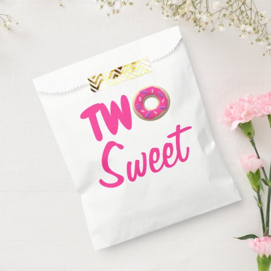 Twee zoete donut 2e verjaardag bedankzakje (Gezegeld)