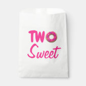 Twee zoete donut 2e verjaardag bedankzakje (Voorkant)