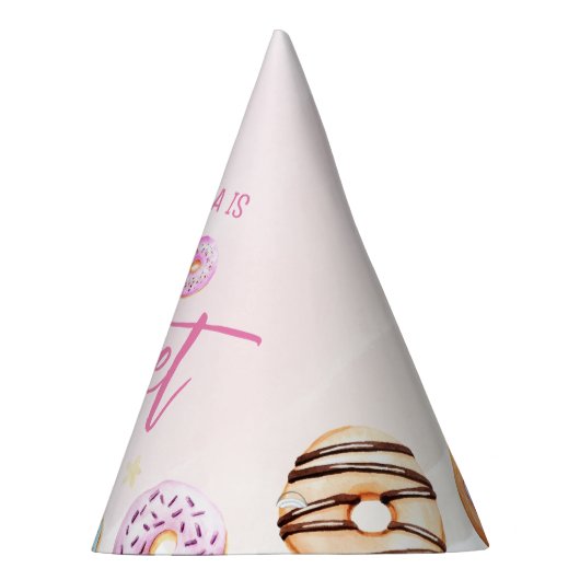 Twee zoete donut 2e verjaardag feesthoedjes (Rechts)