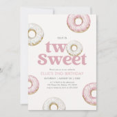 Twee zoete donut 2e verjaardag kaart (Voorkant)