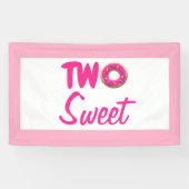 Twee zoete donut 2e verjaardag spandoek (Horizontaal)
