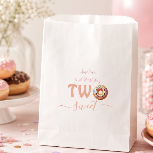 Twee Zoete Donuts 2e verjaardagsfeestje Bedankzakje