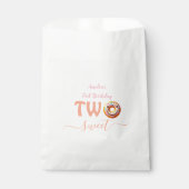 Twee Zoete Donuts 2e verjaardagsfeestje Bedankzakje (Voorkant)