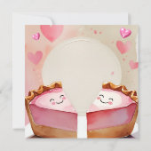 Twee zoete erwten in een taart! - Twin Baby Girl S Bedankkaart (Achterkant)