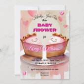 Twee zoete erwten in een taart! - Twin Baby Girl S Kaart (Voorkant)