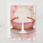 Twee zoete erwten in een taart! - Twin Baby Girl S Kaart (Achterkant)