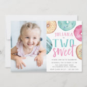 Twee zoete | Foto van Donut 2e verjaardag Kaart (Voorkant)