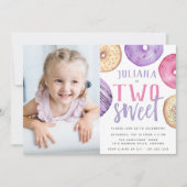 Twee zoete | Foto van Donut 2e verjaardag Kaart (Voorkant)