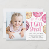 Twee zoete | Foto van Donut 2e verjaardag Kaart (Voorkant)