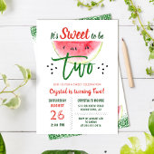 Twee zoete Glitter Watermelon Tweede Dag Kaart