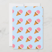 Twee zoete ijsjes kinderen tweede verjaardag kaart (Achterkant)