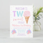 Twee zoete ijsjes regenboogdag kaart (Staand voorkant)