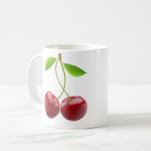 Twee zoete kersen koffiemok (Voorkant links)
