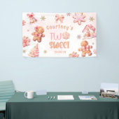 Twee Zoete Kerst Koek 2e Verjaardag Spandoek (Beurs)