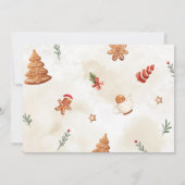 Twee zoete kerstkoekjes 2e verjaardag foto kaart (Achterkant)