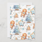 Twee zoete kerstkoekjes jongen 2e verjaardag kaart (Achterkant)