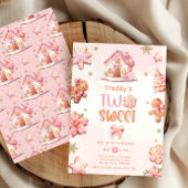 Twee zoete kerstkoekjes meisje 2de verjaardag kaart