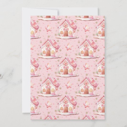 Twee zoete kerstkoekjes meisje 2de verjaardag kaart (Achterkant)