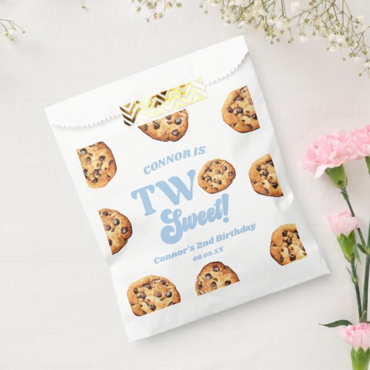 Twee zoete koekjes en melk 2e verjaardagsfeest bedankzakje (Gezegeld)