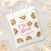 Twee zoete koekjes en melk 2e verjaardagsfeest bedankzakje (Geknipt)