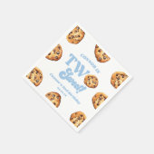 Twee zoete koekjes en melk 2e verjaardagsfeest servet (Hoek)