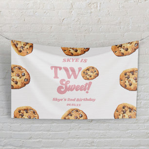 Twee Zoete Koekjes en Melk 2e Verjaardagsfeestje Spandoek