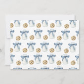 Twee zoete koekjes en melk verjaardagsfeestje kaart (Achterkant)