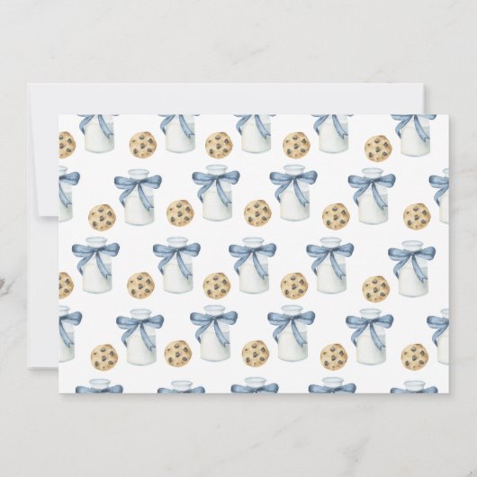 Twee zoete koekjes en melk verjaardagsfeestje kaart (Achterkant)