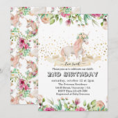 Twee zoete, magische kindermeisjes van de tweede v kaart (Voorkant / Achterkant)