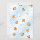 Twee zoete melk en koekjes blauwe jongen 2e verjaa kaart (Achterkant)