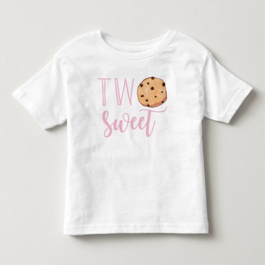 Twee Zoete Roze Cookie Verjaardag Kinder Shirts (Voorkant)