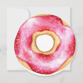Twee zoete roze donut 2e verjaardag kaart (Achterkant)
