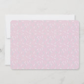 Twee zoete roze donut meisje 2e verjaardag uitnodi kaart (Achterkant)