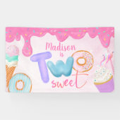 twee zoete Roze Glazuur Spandoek (Horizontaal)