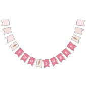 Twee zoete roze ijsbanner vlaggetjes (Alle)