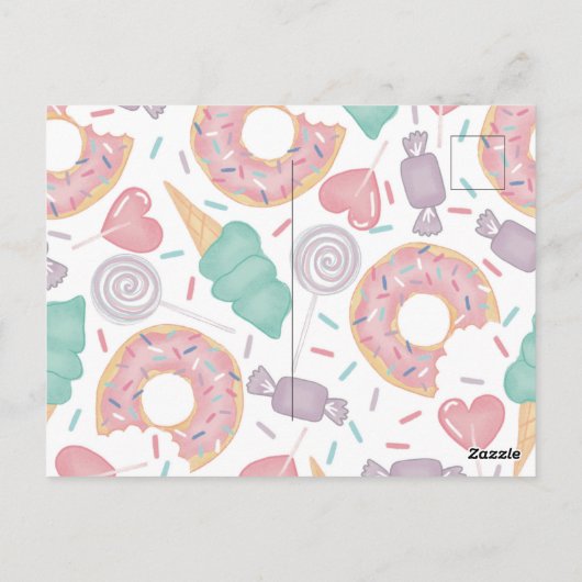 Twee Zoete Snoep Uitnodiging (Achterkant)