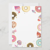 Twee zoete Sweets Snoep Donut Girl Tweede verjaard Kaart (Achterkant)