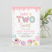 Twee zoete tweede verjaardag kaart (Staand voorkant)