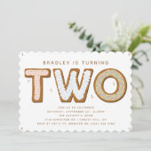 TWEE zoete tweede verjaardag Kaart (Staand voorkant)