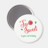 Twee zoete Tweede verjaardag Magneet (Voorkant / Achterkant)